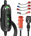 NOEIFEVO Typ2 Mobile Wallbox/Ladestation 11 kW 3-Phasen, 6-16 A Einstellbarer Ladestrom, 1-10 Stunden Verzögerungs-Ladung, CEE 16A auf Typ2 Tragbarer EV-Ladegerät , Für alle Typ2 EV & PHEV