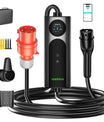 NOEIFEVO Q21W Wlan ładowarka samochodowa Wallbox 11kW z pilotem zdalnego sterowania APP, 3-fazowy kabel ładujący 5 m/10 m Type2 CEE16A 
