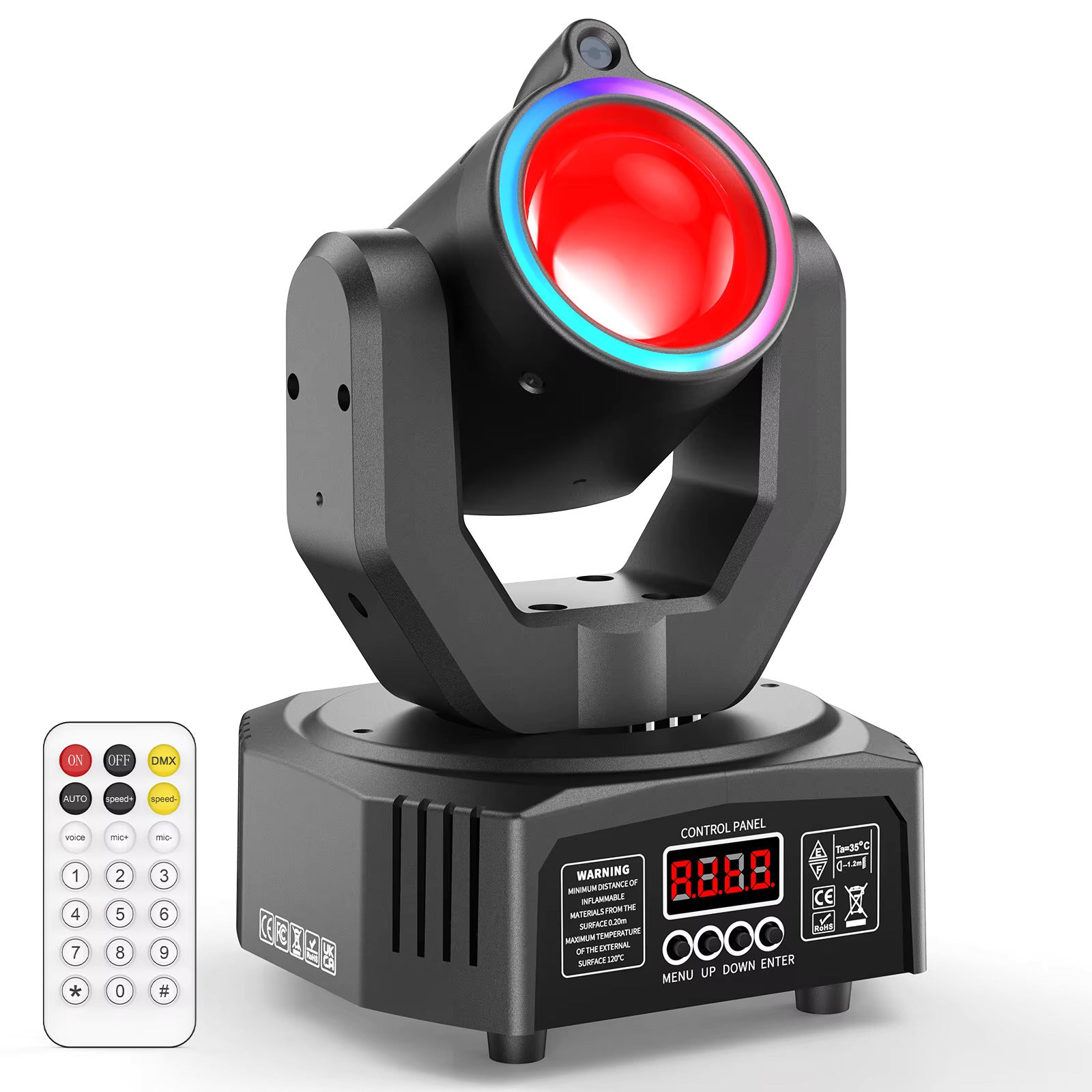 30W Spot Beam Moving Head LED 4IN1 RGBW Effekt Stroboskop Bühnenlicht DMX Soundaktiviert DJ Disco Bar Partylicht