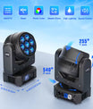 300W Moving Head LED-Partylicht mit Bienenaugen-Effekt, DMX-Steuerung, soundaktiviert für DJs, Bars, Weihnachten und Hochzeiten