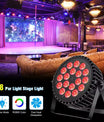 4 Stück LED-Partylicht, 200W 4-in-1 RGBW DMX-Bühnen-Flachstrahler, Effektlicht für DJ, Disco, Party, Urlaub, Bar, Hochzeit und Shows