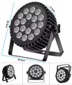 4 Stück LED-Partylicht, 200W 4-in-1 RGBW DMX-Bühnen-Flachstrahler, Effektlicht für DJ, Disco, Party, Urlaub, Bar, Hochzeit und Shows