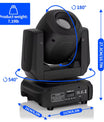 120W Gobo Moving-Head-Leuchte, 3-fach-Prisma-Bühnenlicht mit RGBW, DMX-gesteuert, LED-Strahler für KTV, DJ, Disco, Shows und Partys