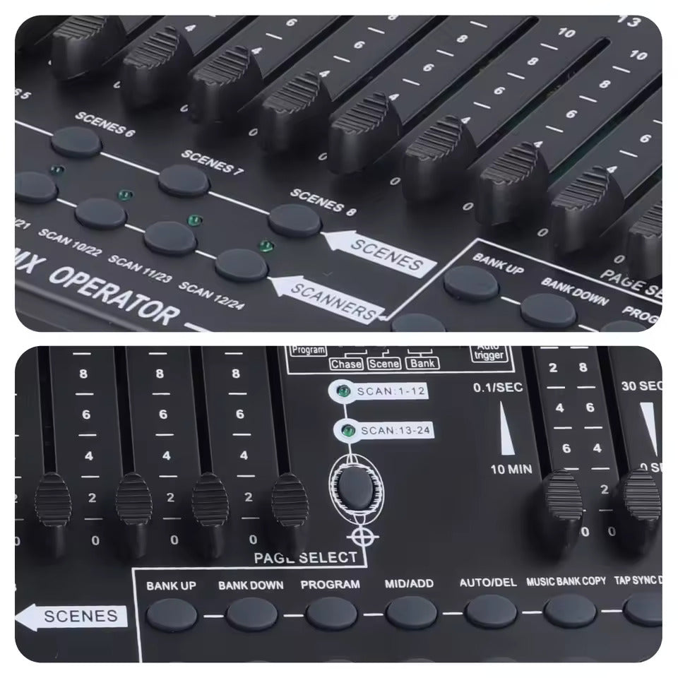 384-Kanal DMX512 Lichtpult – Professionelle Controller-Konsole für Live-Konzerte, KTV, DJ-Shows und Clubs