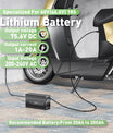 NOEIFEVO 75.6V 20A Lithium-Batterijlader voor 66.6V 18S Lithium-Li-Ion-Lipo-batterij, LCD-display, instelbare stroom, lader voor E-bike, scooter, elektromotorfiets