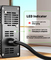 NOEIFEVO 54.6V 8A Lithium-Batterilader til 13S 48V 48.1V Lithiumbatteri, med køleventilator, automatisk afbrydelse.