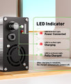 NOEIFEVO 24V 8A lithium LiFePO4 batterioplader, ladningsspænding 29,2V, med ventilator, auminiumhus, LCD-skærm