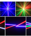60W Moving Head Partylicht, 2-Arm RGBW Beam Disco-Partylicht mit Fernbedienung, DMX512 Bühneneffekt DJ-Licht für Veranstaltungen, Club, Weihnachten