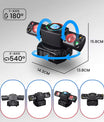 60W Moving Head Partylicht, 2-Arm RGBW Beam Disco-Partylicht mit Fernbedienung, DMX512 Bühneneffekt DJ-Licht für Veranstaltungen, Club, Weihnachten