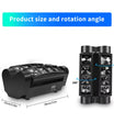 Mini-Spider-Licht 80W RGBW LED-Bewegungskopf-Scheinwerfer Spider Beam Bühnenbeleuchtung DMX512 für KTV, Disco, Party, DJ und Hochzeiten