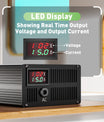 NOEIFEVO 102.2V 1A-15A LiFePO4-Batterieladegerät, geeignet für 89.6V(84V) 28S LiFePO4-Batterie, LCD-Display, einstellbarer Strom