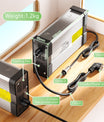 NOEIFEVO 88.2V 4.5A lithium batterioplader til 21S 77.7V lithium batteri, med køleventilator, automatisk nedlukning.