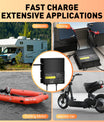 NOEIFEVO Cargador de batería universal 12V 20A 2-Bancos (10A/Banco), cargador impermeable para LiFePO4, Litio y Plomo-Ácido de 12V, para autocaravana, barco, motocicleta, cortacésped, motor de arrastre y batería de plomo-ácido