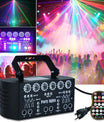 Discolicht Partylicht, LED RGB Licht DJ Projektor Musikgesteuert DJ Disco Lichter, DMX Effektstrahler Für KTV Familientreffen Hochzeit Geburtstag Halloween