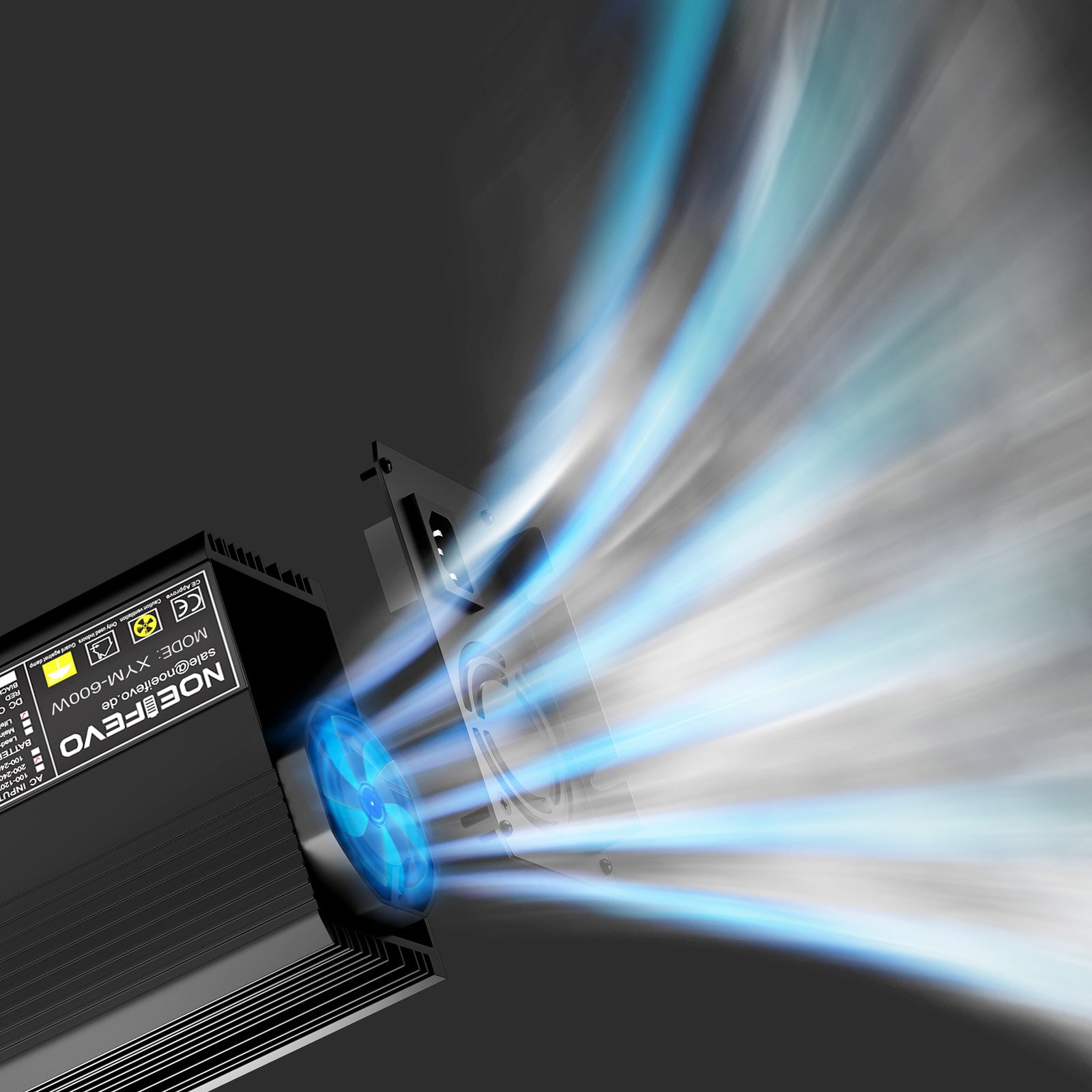 Noeifevo 29,2V 20A LiFePO4 batterioplader til 24V 25,6V lithiumbatteri, 0V BMS aktivering, automatisk nedlukning med fuld beskyttelse