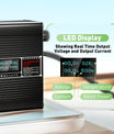 NOEIFEVO 84V 5A caricabatterie al litio per batteria 20S 74,0V, display LED, case in alluminio, ventilatore