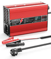 NOEIFEVO 58.8V 2A 2.5A 3A Cargador de Litio para baterías Li-Ion Lipo de 14S 51.8V, con pantalla LCD, ventilador de refrigeración, apagado automático (ROJO)