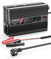 NOEIFEVO 36V 38.4V 6A cargador de batería de litio LiFePO4, voltaje de carga 43.8V, con ventilador, carcasa de aluminio, pantalla LCD