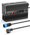 NOEIFEVO Cargador de litio 29.4V 3A para baterías 7S 25.9V Li-Ion Lipo, con pantalla LCD, ventilador de refrigeración, apagado automático