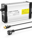 NOEIFEVO 42V 10A Lithium-batterilader til 10S 36V 37V lithium-batteri, med kølefaner, automatisk slukning.