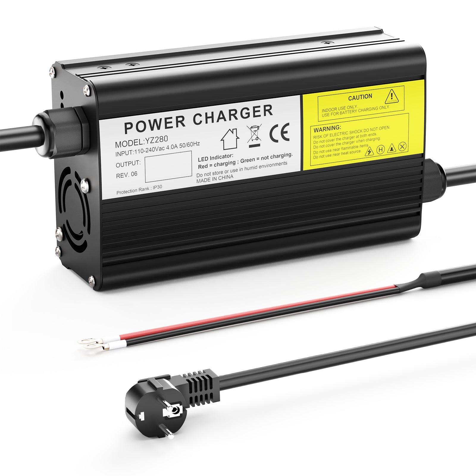 NOEIFEVO 55.2V-58.8V 4A bly-syra batteriladdare för 48V blybatteri, elcykel skoter elektrisk enhet motorcykel laddare.