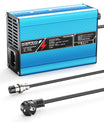 NOEIFEVO 36.5V 2A 3A 3.5A 4A LiFePO4 Batterijoplader voor 10S 32V LiFePO4 Batterij, automatische uitschakeling (BLAUW)