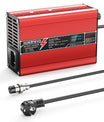 NOEIFEVO 16.8V 5A 6A 7A 8A 10A Lithium-Ladegerät für 4S 14.8V Li-Ion Lipo-Batterien, mit LCD-Anzeige, Kühlventilator, automatischer Abschaltung（RED）