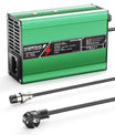 Cargador de batería de litio NOEIFEVO 16.8V 10A para baterías 4S 14.8V Li-Ion Lipo, ventilador de refrigeración, apagado automático (VERDE)