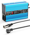 NOEIFEVO 58.8V 3A Cargador de batería de litio para baterías 14S 51.8V Li-Ion Lipo, ventilador de refrigeración, apagado automático (AZUL)