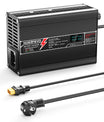 NOEIFEVO 50.4V 2.5A Lithium-Latauslaite 12S 44.4V Li-Ion Lipo -akuille, LCD-näyttö, tuuletin, automaattinen sammutus
