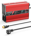 NOEIFEVO 16.8V 5A 6A 7A 8A 10A Lithium-Ladegerät für 4S 14.8V Li-Ion Lipo-Batterien, mit LCD-Anzeige, Kühlventilator, automatischer Abschaltung（RED）