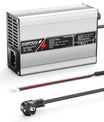 NOEIFEVO מטען ליתיום 42V 2A 3A 3.5A 4A עבור סוללות Li-Ion Lipo 10S 37V, מאורר קירור, כיבוי אוטומטי