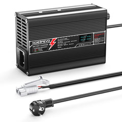 NOEIFEVO 16.8V 10A Lithium-Lader voor 4S 14.8V Li-Ion Lipo-batterijen, met LCD-scherm, koelventilator, automatische uitschakeling.