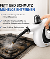 Universaler Tragbarer Dampfreiniger, Chemikalienfreier Handdampfreiniger Set, mit 12 Zubehörteilen, Hochdruck, umweltfreundlich, geeignet  (350 ml)