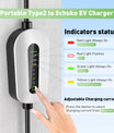 NOEIFEVO F095 3.68KW Typ2 Mobile Wallbox mit Reiseadapter, Typ 2 Zu Schuko EV Ladekabel für Elektrofahrzeug , 6A bis 16A einstellbarer Strom, 4m/6m/11m Type-2-Männlich zu Type-2-Weiblich Ladekabel