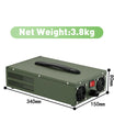 NOEIFEVO 12V 10A-100A Lithium LiFePO4 מטען סוללות, מתח טעינה 14.6V, תצוגת LCD, מתכוונן זרם, מאוורר