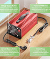 NOEIFEVO 58.8V 25A Lithiumbatterijoplader voor 51.8V (48V) 14S Lithium-Li-Ion-LiPo batterij, LCD-scherm, instelbare stroom, oplader voor e-bike, scooter, elektrische motorfiets