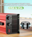 NOEIFEVO 54.6V 25A Litium-akun laturi 48.1V (48V) 13S Litium-Li-Ion-Lipo-akulle, LCD-näyttö, Säädettävä virta, Laturi E-pyörälle, Scootterille, Sähkömoottoripyörälle