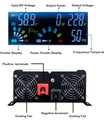 Omvandlare 12V 24V 48V 60V 72V 96V till 230V, 5000W till 12000W spänningsomvandlare, ren sinusvåg, omvandlare med LCD-spänningsdisplay