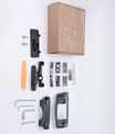Tesla skjermholder 2.0 for Model 3/Y – 4-veis roterbar (40°), aluminium CNC, skjermhøyden forblir uendret, ingen slingring, antiblend