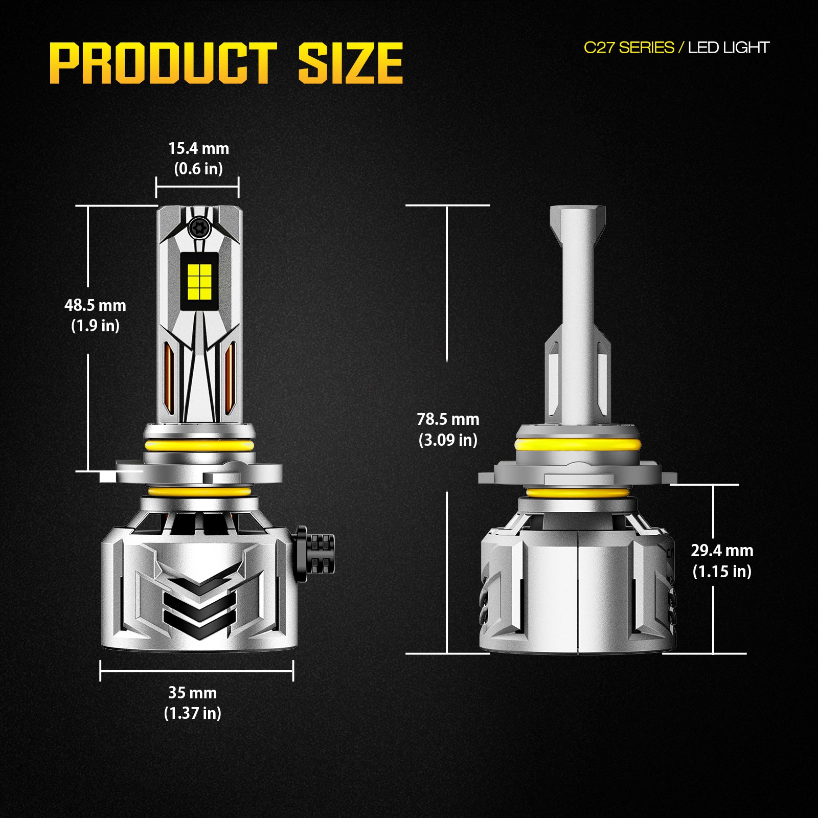 NOEIFEVO 9005 9006 9012 Lampa samochodowa LED, 60 000 Lumenów, 240W, 6500K Biała, Wodoodporna IP68, Żywotność 100 000 godzin, Światła mijania i drogowe