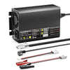 Noeifevo 12V 12,8V 30A nabíječka lithiových LiFePO4 baterií, nabíjecí napětí 14,6V, 0V aktivace BMS, automatické vypnutí, hliníkový kryt