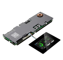 BMS baterii z wyświetlaczem 4,3 cala, inteligentny aktywny BMS 8S–16S 200A 24V–48V Li-Ion/LiFePO4/LTO, 2A balansator energii baterii z Bluetooth, CAN/RS485