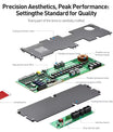 BMS baterii z wyświetlaczem 4,3 cala, inteligentny aktywny BMS 8S–16S 200A 24V–48V Li-Ion/LiFePO4/LTO, 2A balansator energii baterii z Bluetooth, CAN/RS485
