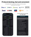 BMS baterii z wyświetlaczem 4,3 cala, inteligentny aktywny BMS 8S–16S 200A 24V–48V Li-Ion/LiFePO4/LTO, 2A balansator energii baterii z Bluetooth, CAN/RS485