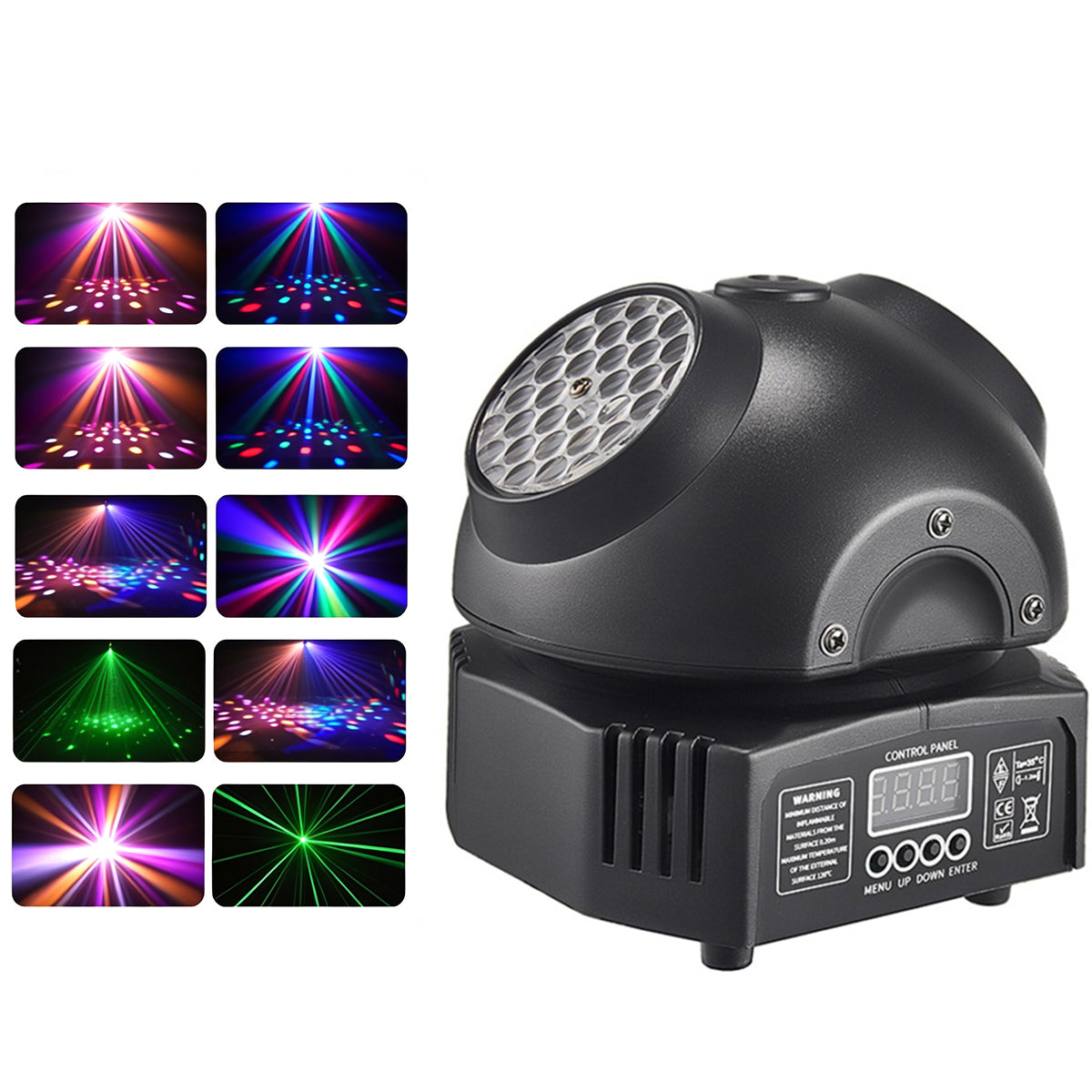 36W Mini-discoljus, RGBW LED-partybelysning, dubbel moving head-strålkastare, DMX512 DJ-utrustning, strobe-sceneffekt för nattklubb, bar och show