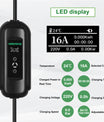 Noeifevo 15meters Mobile EV laddningskabel, 3.7KW 16A bärbar typ 2 typ 1 EV laddare med Schuko