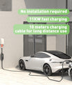 10Meters 11KW Type 2 16A 3 Phase Mobile EV Charging Station EV Wallbox, CEE 16A Plug, Schuko Plug for Traveling