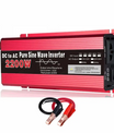 12 V til AC 220 V ren sinus-inverter, 1000W, 1600W, 2200W, 3000W bærbar strømforsyningskonverter, bil-sol-inverter