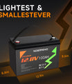 NOEIFEVO 12.8V 100Ah LiFePO4 Batería de Litio, 1280Wh Batería de Litio con 100A BMS, 4000+ ciclos de carga, con cargador de 14.6V 20A, perfecta como fuente de energía para autocaravana, barco.